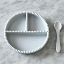 Barn Jack o Juno Barnserviser|Barntallrikar-Little Bubble Barnservis 2 Delar, Glacier Grey