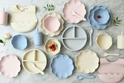 Barn Jack o Juno Barnserviser|Barntallrikar-Little Bubble Barnservis 2 Delar, Glacier Grey