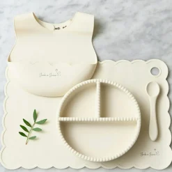 Barn Jack o Juno Barnserviser|Barntallrikar-Little Bubble Barnservis 2 Delar, Glacier Grey