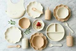 Barn Jack o Juno Barnserviser|Barntallrikar-Little Bubble Barnservis 2 Delar, Glacier Grey