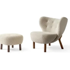 &Tradition Fotpallar|Fåtöljer-Little Petra VB1, Loungestol Set, Valnöt / Karakorum