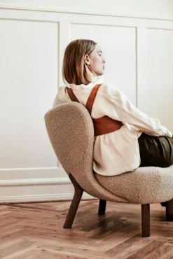 &Tradition Fotpallar|Fåtöljer-Little Petra VB1, Loungestol Set, Valnöt / Karakorum