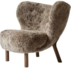 Little Petra VB1 Loungestol, Fårskinn Honey / Valnöt