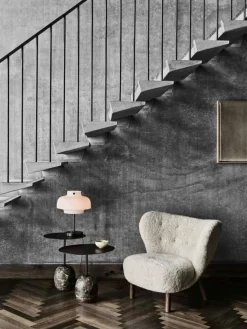 Little Petra VB1 Loungestol, Fårskinn Honey / Valnöt