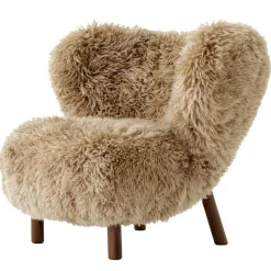 Little Petra VB1 Loungestol, Fårskinn Honey / Valnöt