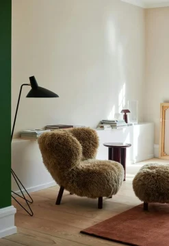 Little Petra VB1 Loungestol, Fårskinn Honey / Valnöt