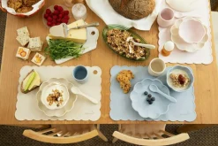 Barn Jack o Juno Barnserviser|Barntallrikar-Little Poppy Barnservis 4 Delar, Ljusrosa