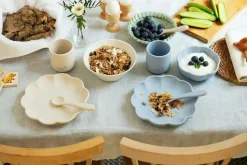 Barn Jack o Juno Barnserviser|Barntallrikar-Little Poppy Barnservis 4 Delar, Ljusrosa