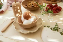 Barn Jack o Juno Barnserviser|Barntallrikar-Little Poppy Barnservis 4 Delar, Ljusrosa