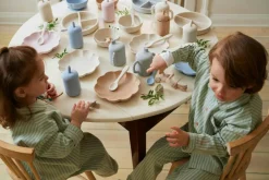 Barn Jack o Juno Barnserviser|Barntallrikar-Little Poppy Barnservis 4 Delar, Ljusrosa