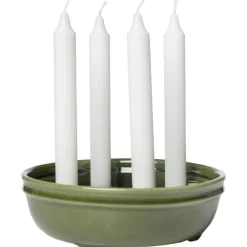 ERNST Kandelabrar|Ljuslyktor-Ljushållare 6x22 cm, White Glaze