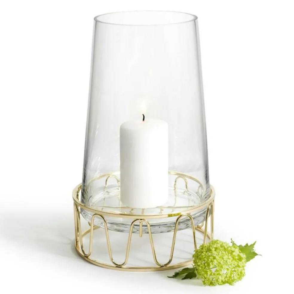 Ljuslykta 28 cm, Guld