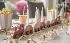 Ljusstake födelsedagståg, Blå