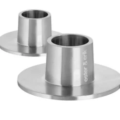 ester & erik Ljusstakar-Ljusstake matte Ø6 cm 2-pack, Matte Silver