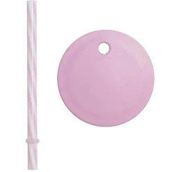 Barn Design Letters Barnmuggar-Lock Med Sugrör Till Kids Coloured Eco Dricksglas, Beige