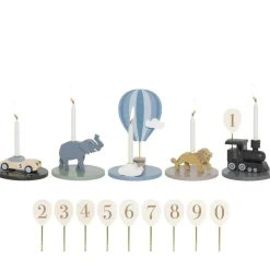 Barn Jabadabado Leksaker-Locomotive Födelsedagståg 5 Delar