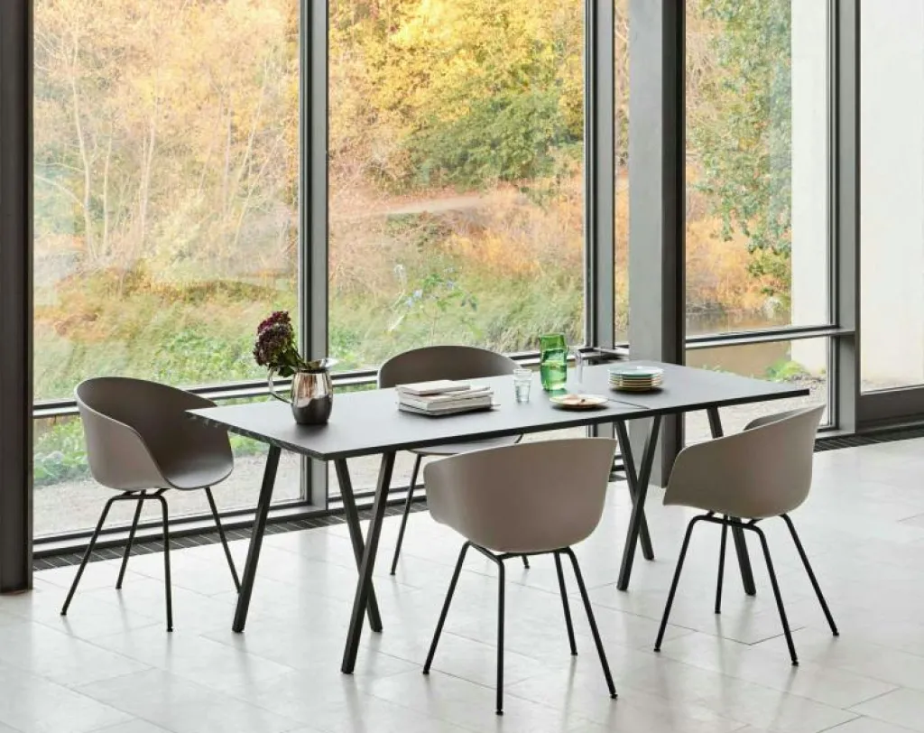 HAY Matbord Och Barbord-Loop Stand Bord 250 cm, Laminat / Vit