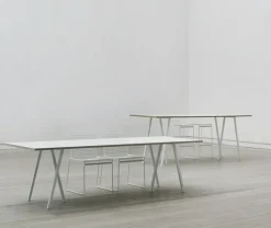 HAY Matbord Och Barbord-Loop Stand Bord 250 cm, Laminat / Vit