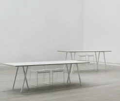 Loop Stand Bord 180 cm, Laminat / Vit