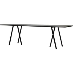 Loop Stand Bord 200 cm, Linoleum / Svart