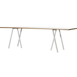 Loop Stand Bord 200 cm, Linoleum / Svart