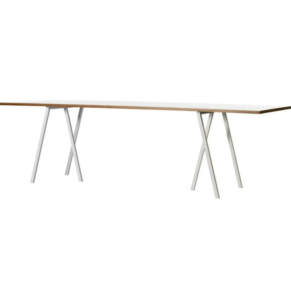 Loop Stand Bord 200 cm, Linoleum / Svart