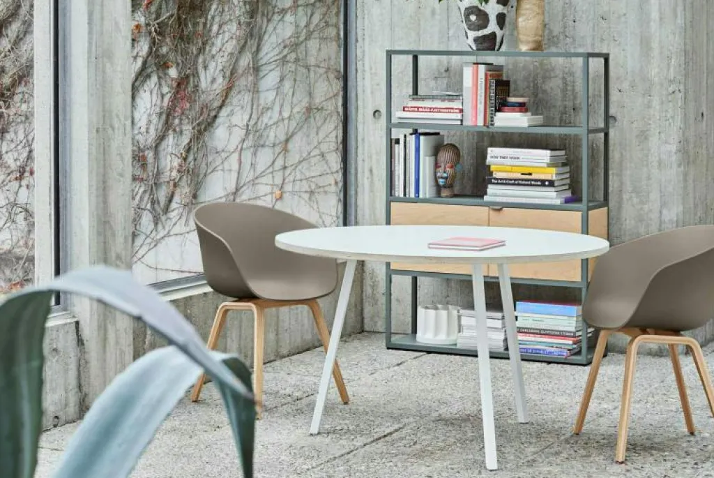 HAY Matbord Och Barbord-Loop Stand Round Matbord Ø120 cm, Svart