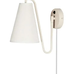 Globen Lighting Vägglampor-Lou Vägglampa, Vit / Beige