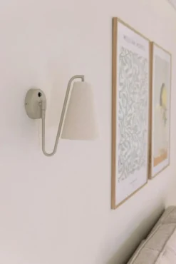 Globen Lighting Vägglampor-Lou Vägglampa, Vit / Beige