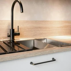 Beslag Design Knoppar & Dörrhandtag-Lounge Handtag, Borstad Mässing