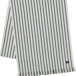 Lexington Dukar & Löpare-Löpare Med Fransar 50x350 cm, Vit/Marinblå