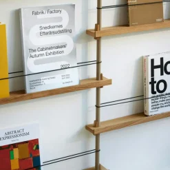 Magazine Hylla 123x162 cm, Ek/Svart