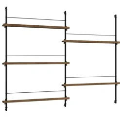 Magazine Hylla 123x162 cm, Ek/Svart