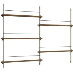 Magazine Hylla 123x162 cm, Ek/Svart