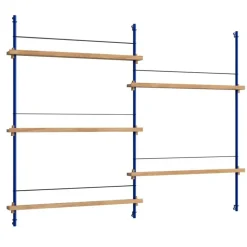 Magazine Hylla 123x162 cm, Ek/Svart