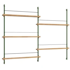 Magazine Hylla 123x162 cm, Ek/Svart