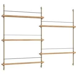 Magazine Hylla 123x162 cm, Ek/Svart