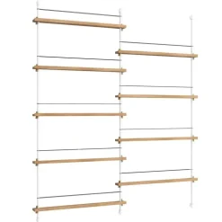 Magazine Hylla 162x188 cm, Ek/Vit