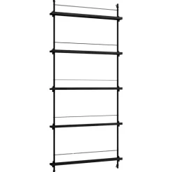 MOEBE Vägghyllor-Magazine Hylla 85x188 cm, Rökt Ek/Vit