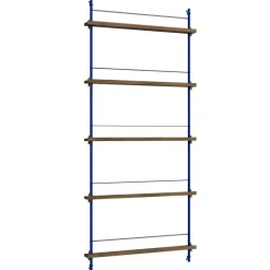 MOEBE Vägghyllor-Magazine Hylla 85x188 cm, Rökt Ek/Vit