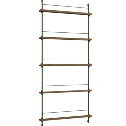 MOEBE Vägghyllor-Magazine Hylla 85x188 cm, Rökt Ek/Vit