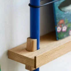 Magazine Hylla 85x123 cm, Rökt Ek/Svart