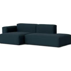 HAY Modulsoffor|Hörnsoffor & Divansoffor-Mags Soft Low 2,5-sitssoffa Comb. 3 Vänster Divan, Steelcut Trio 796 / Svart Söm