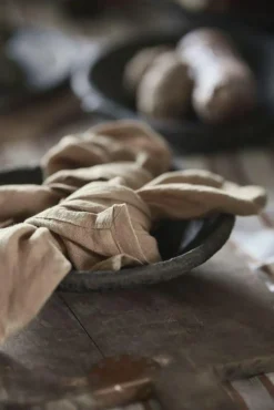 Boel&Jan Servetter & Tillbehör-Mandela Servett 40x40 cm 4-pack, Camel