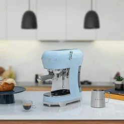 Manuell Espressomaskin, Pastellblå