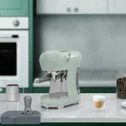 Manuell Espressomaskin, Pastellblå