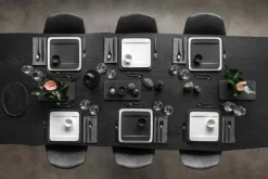 Manufacture Rock Fyrkantig Tallrik, Vit 28 cm