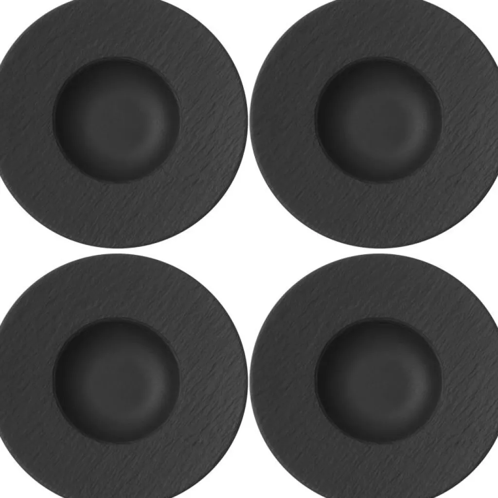 Villeroy & Boch Pastatallrikar-Manufacture Rock Pastatallrik 27,8 cm , 4-pack