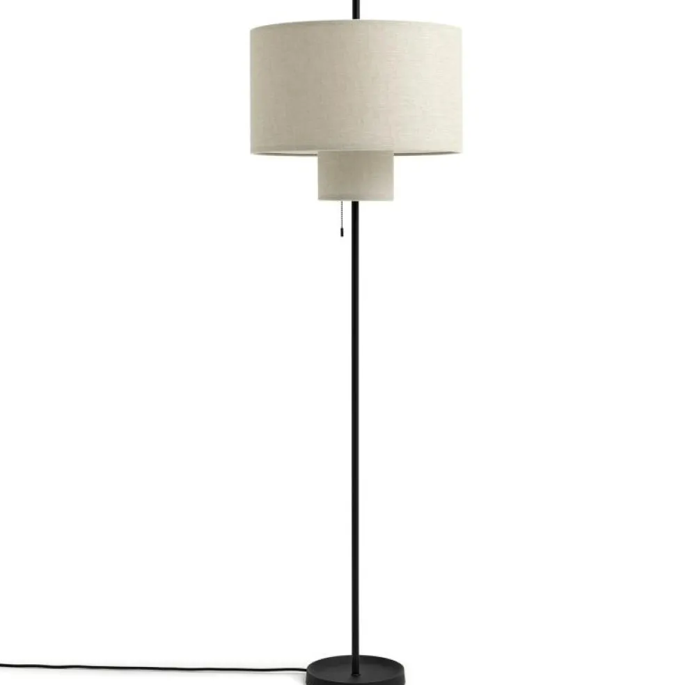 Margin Golvlampa, Svart / Beige