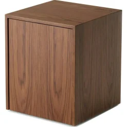 New Works Sängbord & Nattduksbord|Sängbord & Nattduksbord-Mass Sidobord Med Låda, Valnöt
